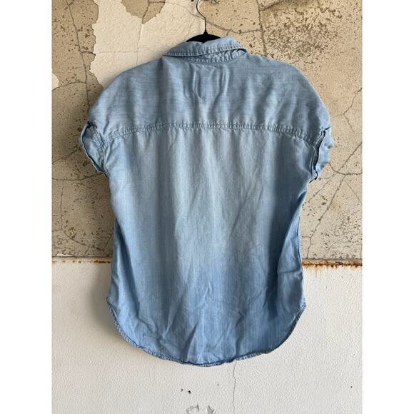 Lola River Stella Ice Wash Shirt – Short Sleeve Button Front – Size Small - Picture 5 of 5